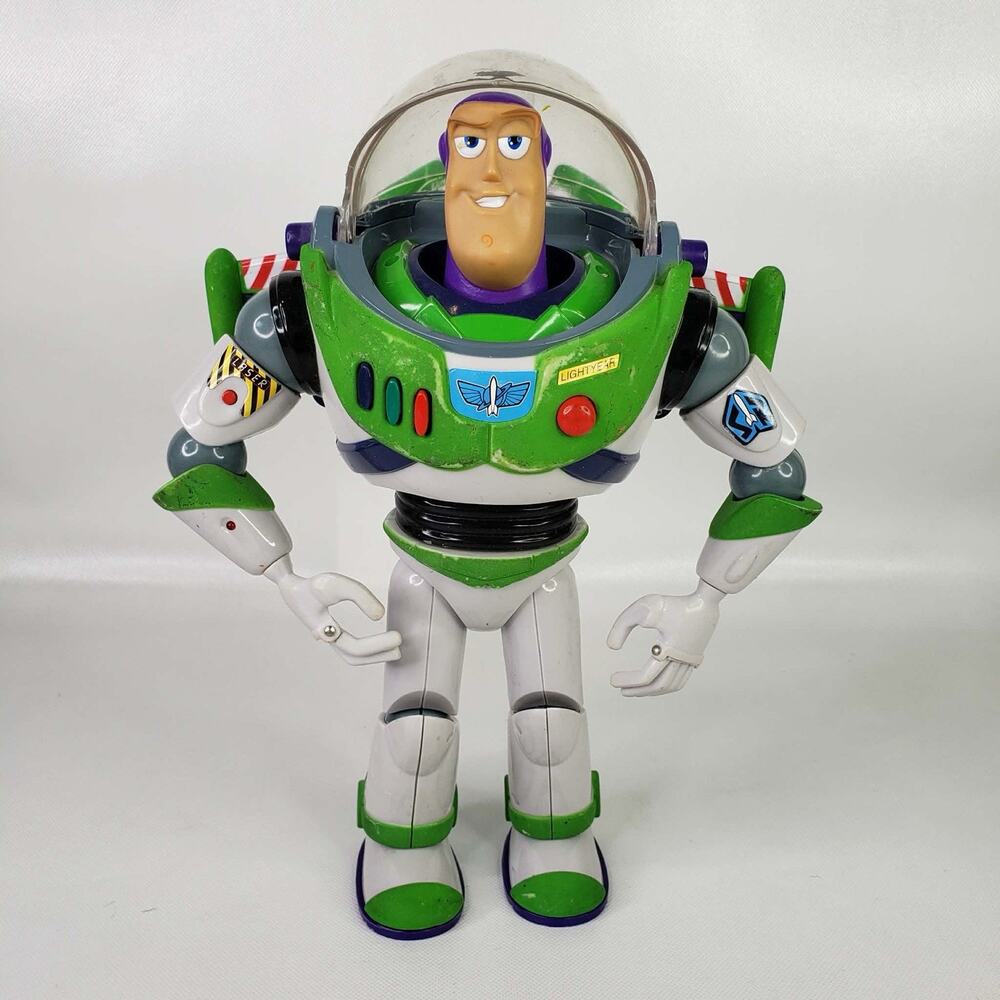 Vintage Toy Story Buzz Lightyear Thinkway Talking Action Figure Disney‎ Pixar